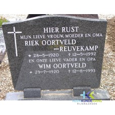Grafstenen kerkhof Herwen Coll. HKR (34) R.Oortveld-Reuvekamp & W. Oortveld